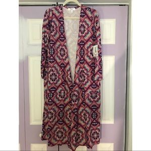 NWT LuLaRoe Shades of Purple Sarah Duster, size M